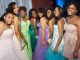 Group of prom girls posing for picture