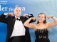 Prom couple posing