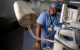 Geno Neville with medical equipment