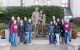 St. Jude heroes from Boston in front of the statue of Danny Thomas at St. Jude