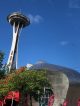 photo of the space needle in seattle and St. Jude signage