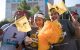 Volunteers at the St. Jude Walk/Run to End Childhood Cancer