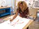 Kris Keys is a fashion illustrator and former patient who uses the genetic blood disorder as inspiration for her art.