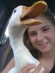 St. Jude patient Grace with her new duck