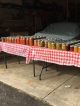 Canned vegetables for sale at the St. Jude Giving Garden