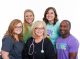 Respiratory therapists include (front row, from left): Jackie Butrum-Sullivan, Robin Ainsworth and Jon Walters. Back row, from left: Sandy House and Janae Lujano.