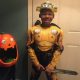 St. Jude patient Quincy in a costume during Halloween