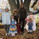 St. Jude patient Claire with her family dressed up during Halloween