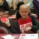 St. Jude patient Cohen outside the Kay Kafe