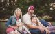 Patient Emma with her family