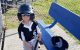 Patient Isaac at a baseball game