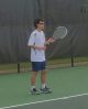 St. Jude patient Joshua playing tennis