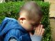 St. Jude patient Luis praying