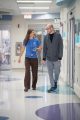 Amanda Curry with patient Tristan Elsener