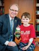 Dr. William Evans with a St. Jude patient
