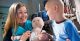 Jessica Goddard with a St. Jude patient