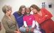 Patient Damaya with Lisa Clark, Katie Parker, Lizzie Barnwell