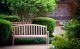 Bench in the Danny and Rose Marie Thomas Memorial Garden