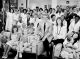 Danny Thomas with patients, families and staff