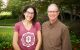 Paris student Sarah Allouche with Dr. William Evans
