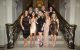 Attendees pose before a staircase at the 2024 Angels for Hope Gala in Rockleigh, NJ.