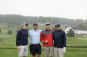 Golfers line up on the green at the 2025 Fairways for Hope charity golf event in Pennsylvania. 