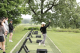 Golfers practice their swing at Fairways for Hope in Pennsylvania. 