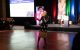 An auctioneer addresses the crowd at St. Jude Hope in the Harbor charity gala in Baltimore, Maryland. 