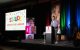 A speaker addresses attendees in the St. Jude Hope in the Harbor ballroom. 