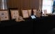 Silent auction tables at St. Jude Hope in the Harbor gala in Baltimore, Maryland. 
