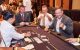 St. Jude supporters play poker as part of a charity tournament.