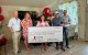 The Brazos Valley presents a check to St. Jude Children's Research Hospital for $750,000. 