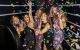 Gala attendees dance amid confetti at the 2024 St. Jude Houston Gala.