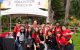 Volunteers gather at the St. Jude Walk/Run check-in tent in San Francisco. 