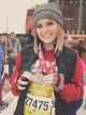 St. Jude patient Madison at the finish line of the 2016 5K