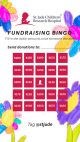 fundraising bingo card with donation dollar amounts