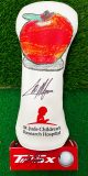 Collin Morikawa autographed club cover inspired by patient art
