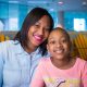 Patient Jordyn with her mom