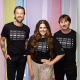 Image of Music Gives artist for St. Jude Lady A wearing the black Music Gives tshirt.