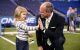 St. Jude patient Kate announcing a pick at the NFL Draft in 2017