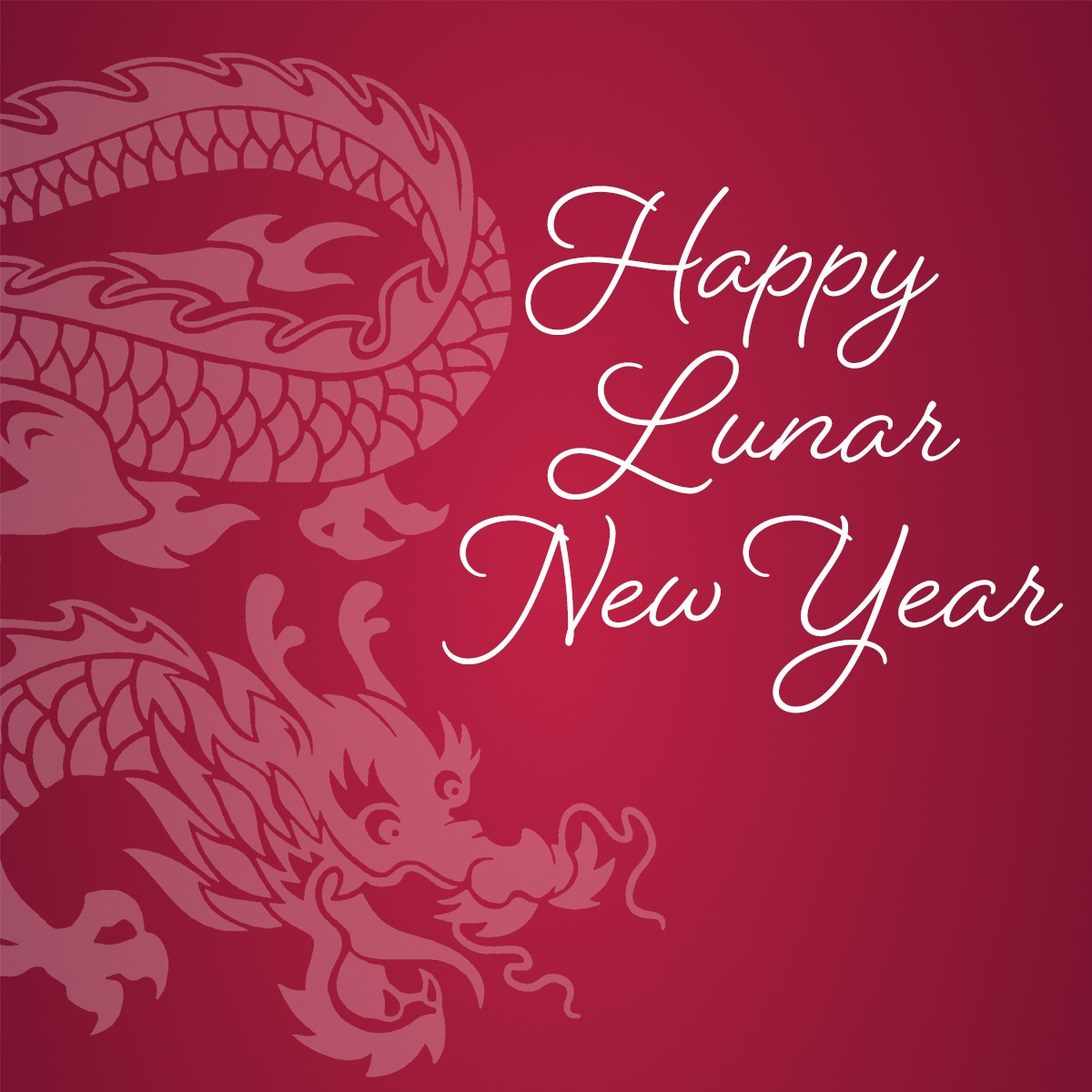 Dragon Lunar New Year card