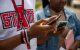 Students checking phones