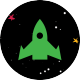 green rocket icon