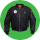 Kids flight jacket with Inspiration4 patch