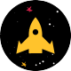 yellow rocket icon