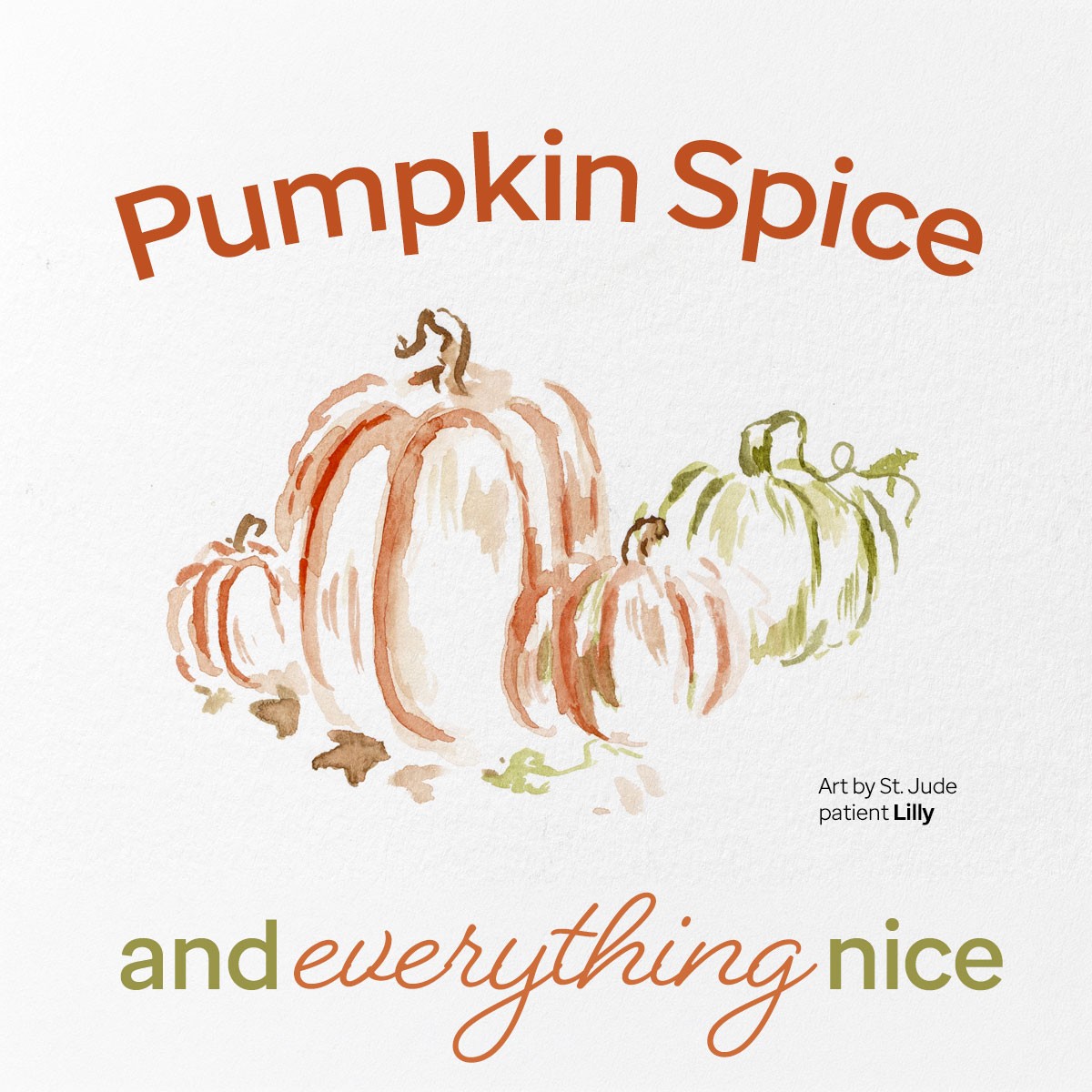 Pumpkin card artwork of pumpkins
