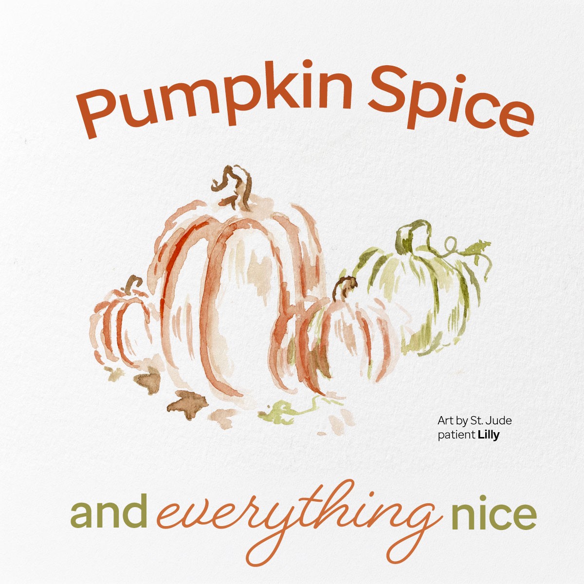 Pumpkin card artwork of pumpkins
