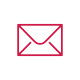 card and envelope icon in red