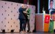 ALSAC CEO Rick Shadyac is greeted onstage at St. Jude Dream Chicago. 