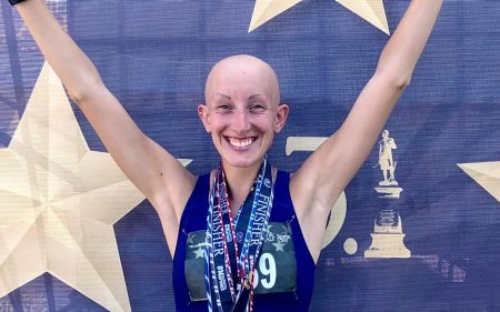 With 46 marathons and eight ultras to her name, St. Jude Hero Lindsay Walter says baldness doesn't define her